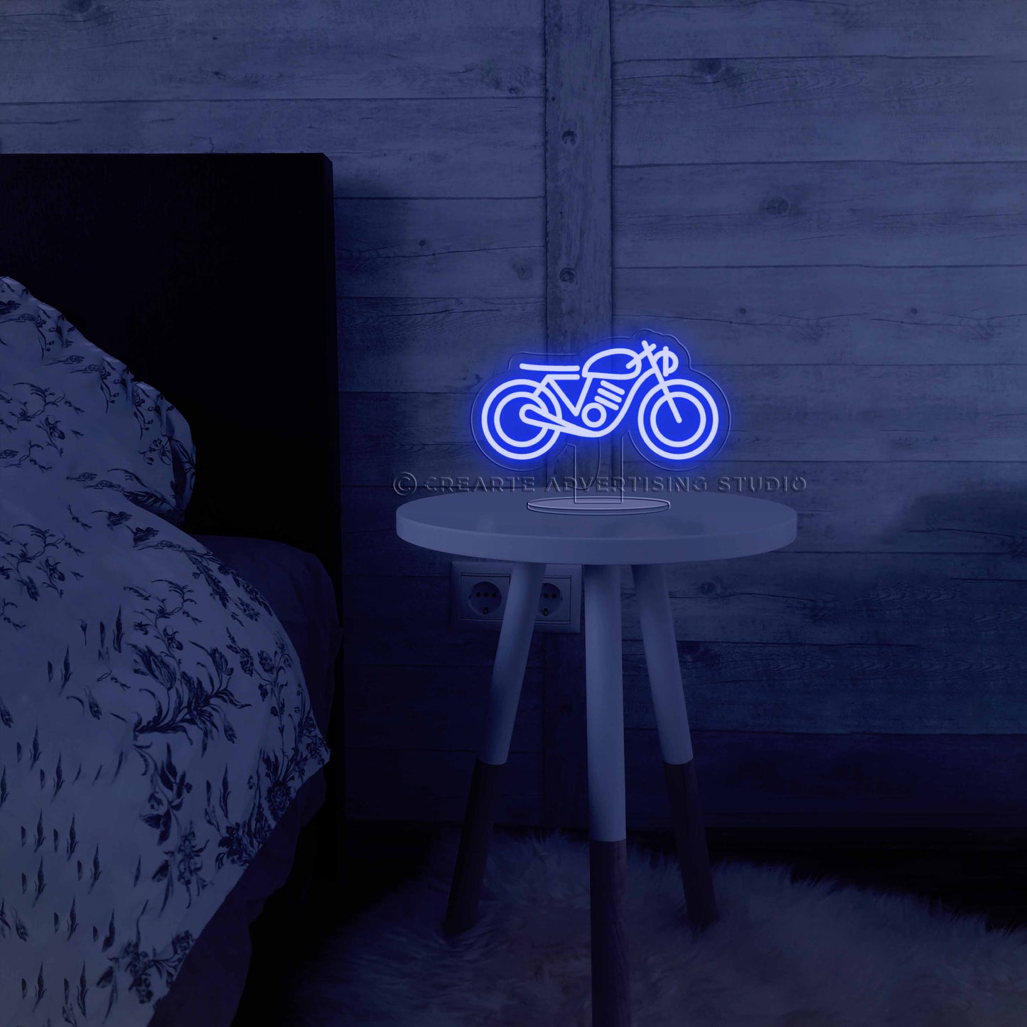 Cafe Racer Bedside Neon Sign Lamp