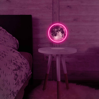 Supermoon Bedside Neon Sign Lamp